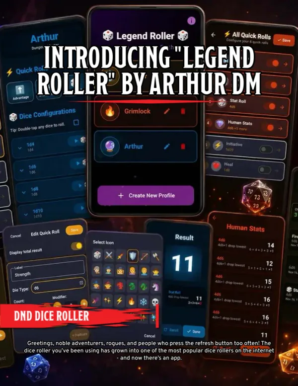 Introducing "Legend Roller" by Arthur DM — cover