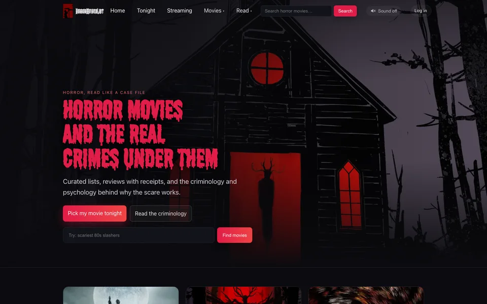 Horror Movies List
