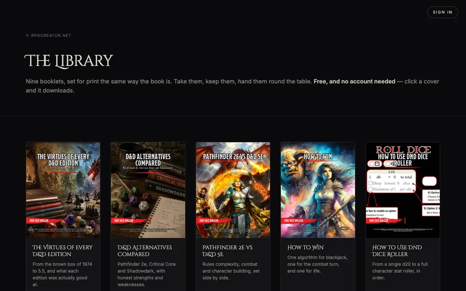 The RPG Library